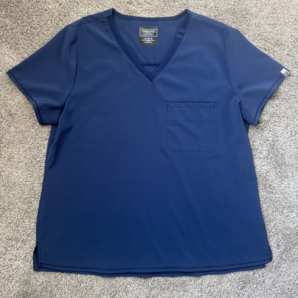 Cherokee Navy Scrub Top